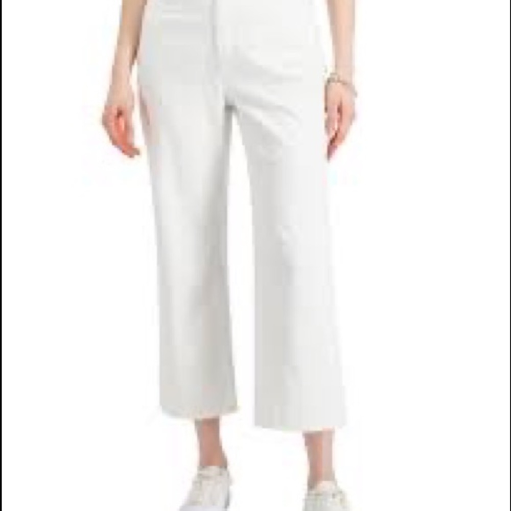 Style & Co Slouchy Crop white jeans